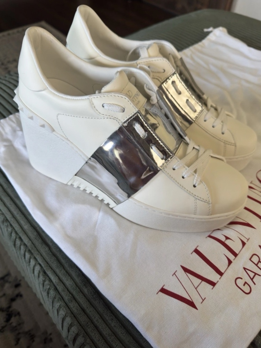 New Valentino Garavani wedge lace up sneaker!